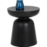 Lucida End Table in Black Concrete